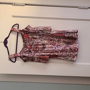 Multi-color cold shoulder top